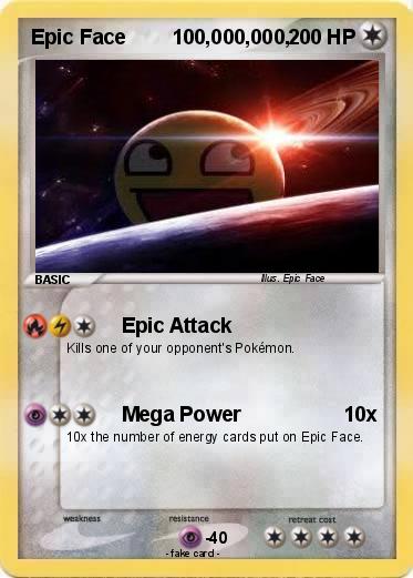 Pokemon Epic Face        100,000,000,