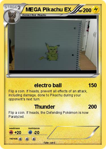 Pokemon MEGA Pikachu EX