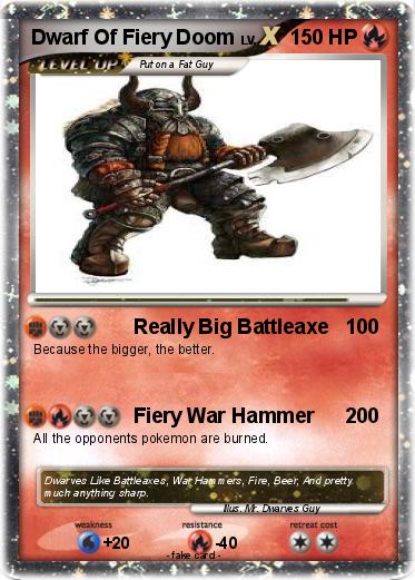 Pokemon Dwarf Of Fiery Doom