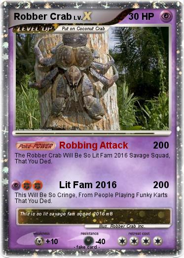 Pokemon Robber Crab