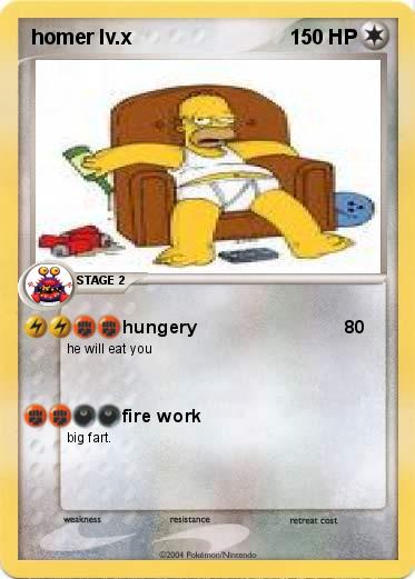 Pokemon homer lv.x