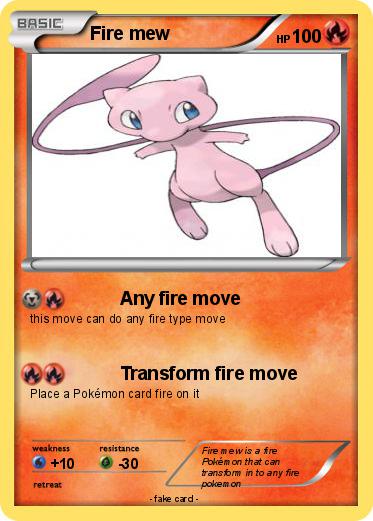 Pokemon Fire mew