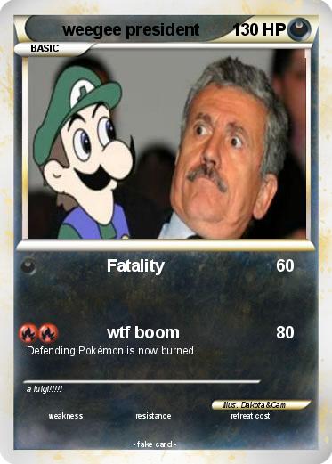 Pokemon weegee president