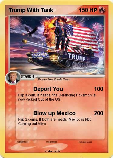 Pokemon Trump With Tank