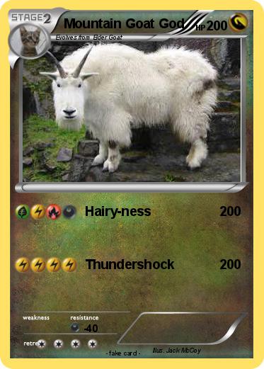 Pokemon Mountain Goat God