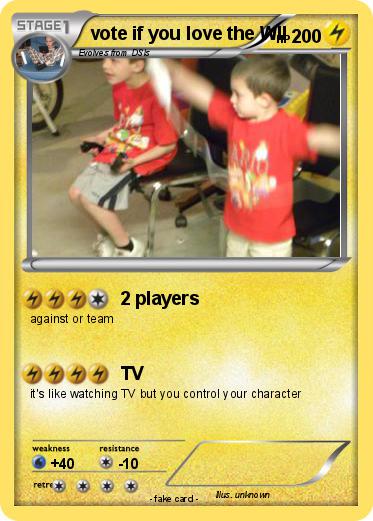 Pokemon vote if you love the WII