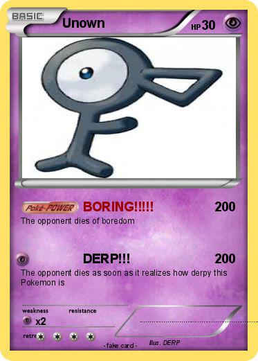 Pokemon Unown