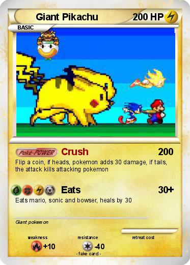Pokemon Giant Pikachu