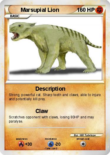 Pokemon Marsupial Lion