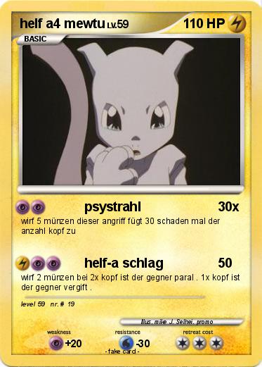 Pokemon helf a4 mewtu