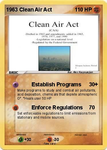 Pokemon 1963 Clean Air Act