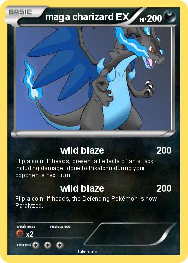 Pokemon maga charizard EX Pokemon maga charizard EX