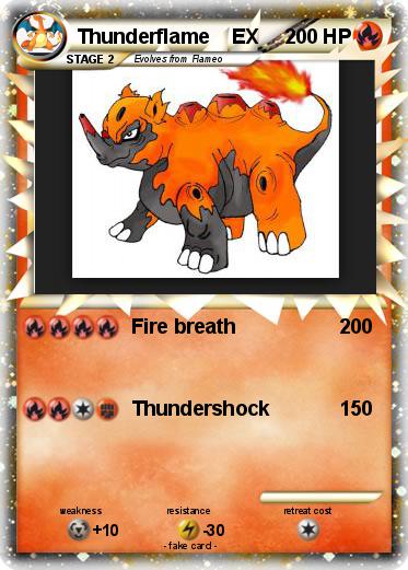 Pokemon Thunderflame    EX