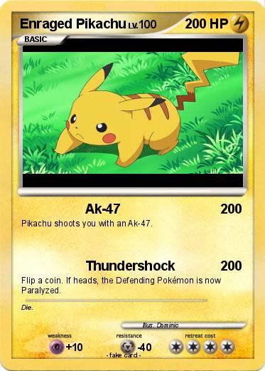 Pokemon Enraged Pikachu