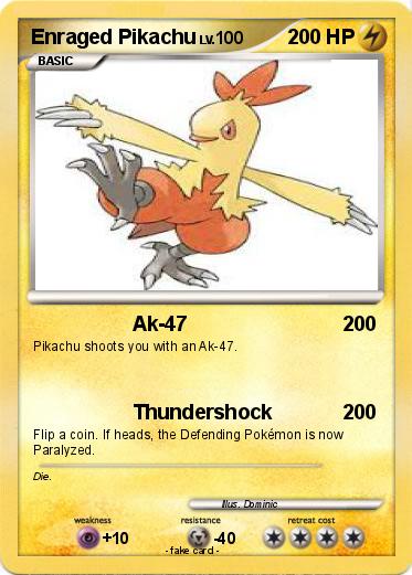 Pokemon Enraged Pikachu