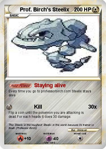 Pokemon Prof. Birch's Steelix