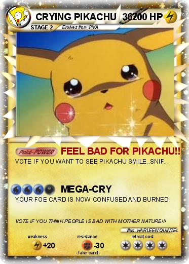 Pokemon CRYING PIKACHU  3671