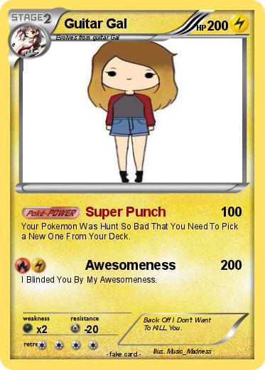 Pokemon Guitar Gal
