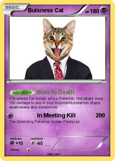 Pokemon Buisness Cat