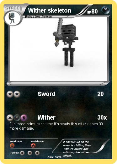 Pokemon Wither skeleton
