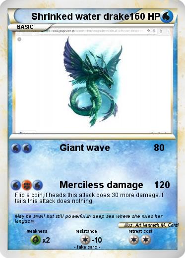 Pokemon Shrinked water drake