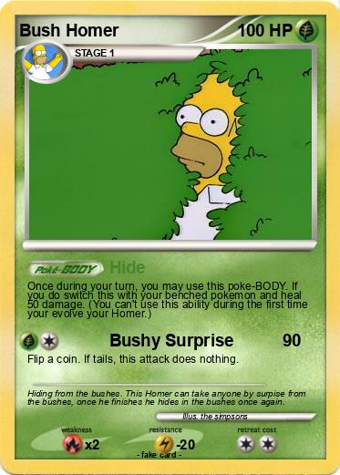 Pokemon Bush Homer