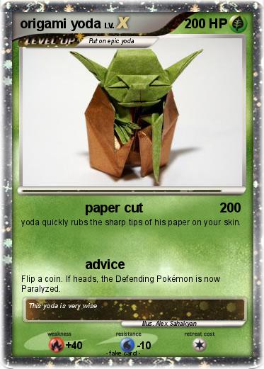 Pokemon origami yoda