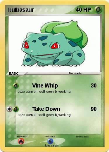 Pokemon bulbasaur