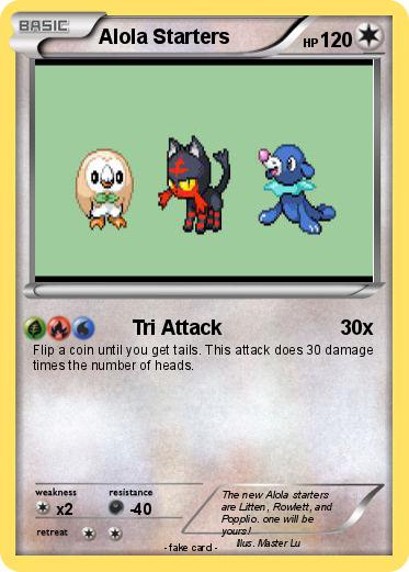 Pokemon Alola Starters