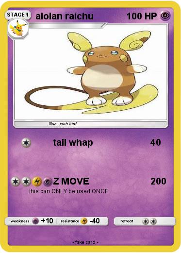 Pokemon alolan raichu
