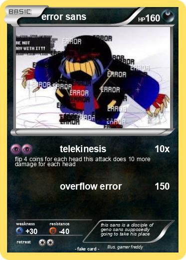 Pokemon error sans