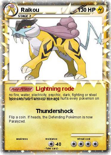 Pokemon Raikou