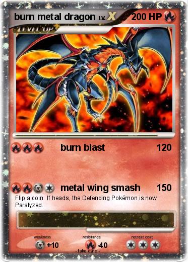 Pokemon burn metal dragon
