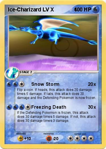 Pokemon Ice-Charizard LV X              4