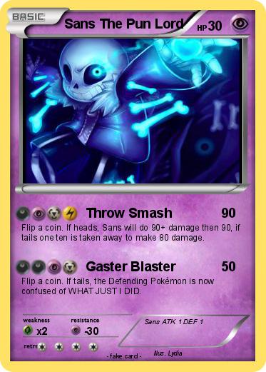 Pokemon Sans The Pun Lord