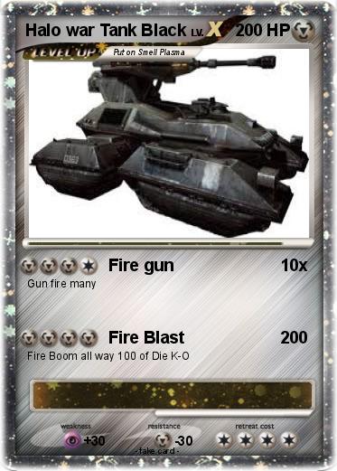 Pokemon Halo war Tank Black
