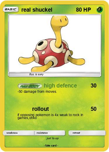 Pokemon real shuckel