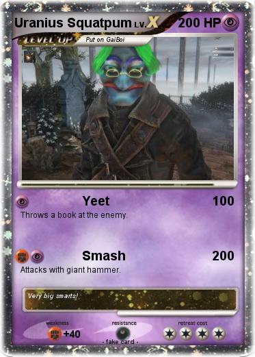 Pokemon Uranius Squatpum