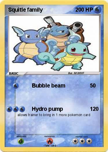 Pokemon Squitle family