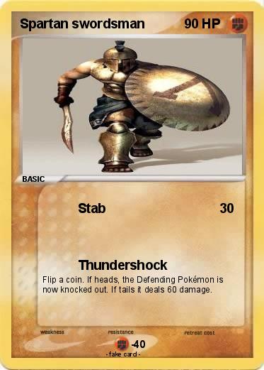 Pokemon Spartan swordsman