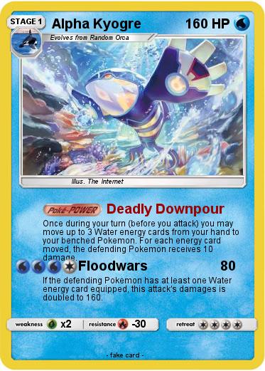 Pokemon Alpha Kyogre