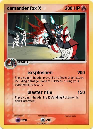 Pokemon camander fox X