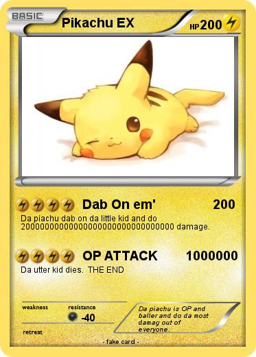 Pokemon Pikachu EX