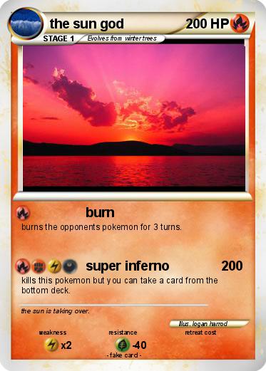 Pokemon the sun god
