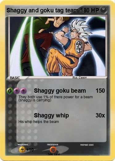 Pokemon Shaggy and goku tag team