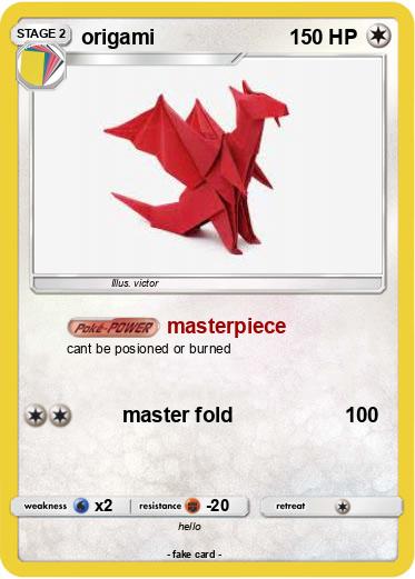 Pokemon origami