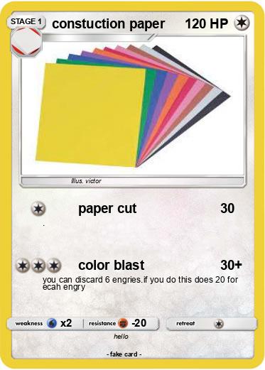 Pokemon constuction paper