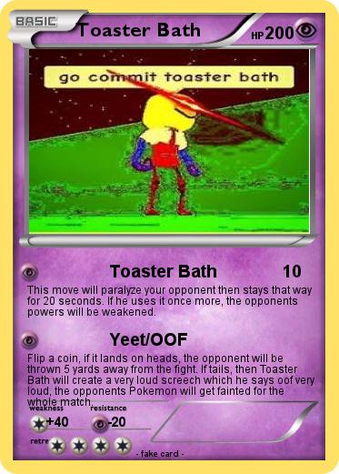 Pokemon Toaster Bath