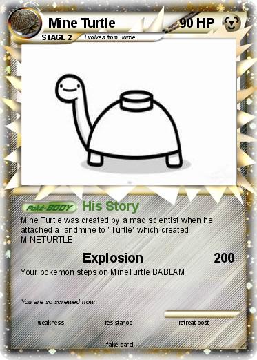 Pokemon Mine Turtle