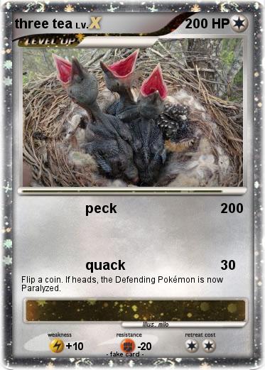 Pokemon three tea